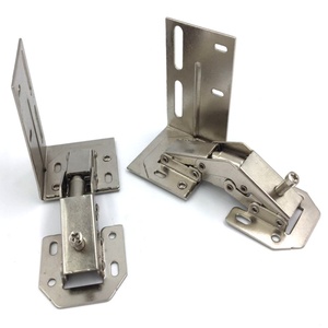 Charnière en acier dissimulée à 90 degrés de style moderne avec finition nickel pour meubles de cuisine - Product Image 3