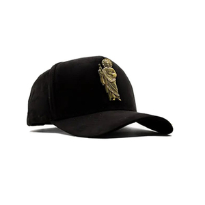 Casquette de baseball unisexe en suède marron avec broderie 3D personnalisée du logo <span class=keywords><strong>Saint</strong></span> <span class=keywords><strong>Jude</strong></span>, réglable, pour l'extérieur – Vente chaude en gros - Product Image 3