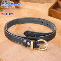 Sabuk Kulit Sapi Asli Kasual Wanita 2026 dengan Sabuk Kulit Vintage untuk Wanita 24mm Serbaguna Stok Tersedia Banyak