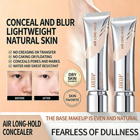 Fond de teint liquide DRDP Air Foundation, couvre et dure toute la journée, tenue fixe, fini mat naturel, effet soft-focus, convient aux peaux mixtes à grasses, authentique