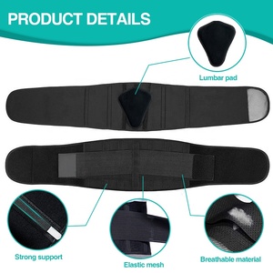 Orthèse de compression du bas du dos en néoprène pour soulagement des douleurs dorsales pour adultes OEM ceinture en spandex respirante pour la protection de la taille - Product Image 4