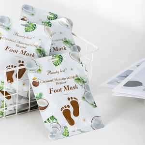 Maschera per piedi Spa Beauty Host cocco idratante profondo e riparazione maschere per i piedi di grandi dimensioni per la cura della pelle del piede calze - Product Image 4