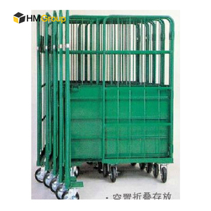 अनुकूलित सुपरमार्केट रोल कंटेनर फोल्डेबल रोल पिंजरे ट्रॉली - Product Image 5