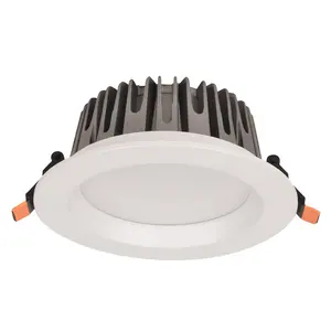 Luminária led redonda para teto de série familiar, smd, antirreflexo, 7w- 60w, 220v, luminária embutida para baixo