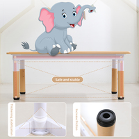 Ensemble table et chaise pour tout-petits en plastique réglable en hauteur, design moderne pour une utilisation en classe et en chambre, mobilier pour maternelle et école