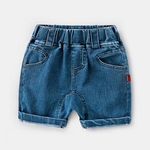 Pantalones Cortos de Mezclilla Importados para Niños, de Color Sólido, Microelásticos, Lavados y Suaves, de Primera Calidad y Más Vendidos - Product Image 1