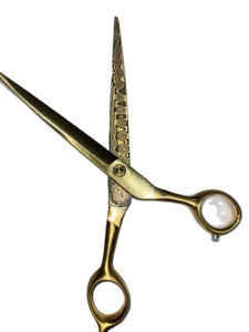 DMS 시리즈 가위 공장 Aeolus 다마스커스 가위 애완 동물 미용 도구 개 헤어 가위 도매 사용자 정의 - Product Image 3