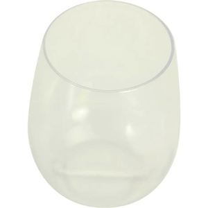 Transparent Stemless Acrylic Plastic <b>Egg</b>-shaped Stemless Wine Glass Customizable Logo - Product Image 3