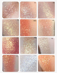 Pressed Glitter <b>Eyeshadow</b> with Pink <b>Shimmer</b> Finish Single <b>Eyeshadow</b> Custom Logo Private Label Makeup OEM ODM Beauty Brand EU - Product Image 2