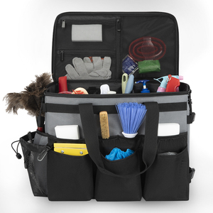 Grote rollende schoonmaakkar met wielen en afneembare <span class=keywords><strong>trolley</strong></span>, extra grote waterbestendige schoonmaakkar voor huishoudsters - Product Image 5