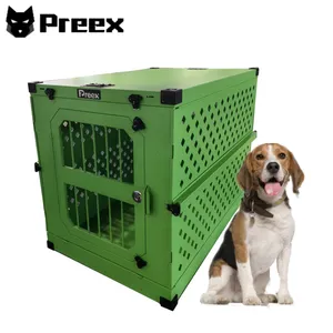 Aluminum Collapsible Crate Breathable Travel Carrier Bag For Dogs
