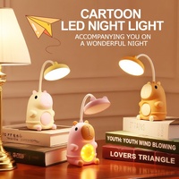 Nouvelle Lampe de Table Créative en Plastique USB à Basse Tension, Motif Capybara de Dessin Animé, Veilleuse pour Enfants, Cadeau pour Étudiants