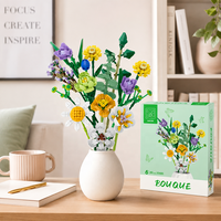 Ensemble de blocs de construction de fleurs artificielles pour les distributeurs en gros, les modèles de présentation florale et les acheteurs d'emballages personnalisés dans le monde entier