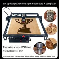 Machine de gravure laser 3D de bureau pour le découpage du métal, du bois, de l'acrylique et du verre avec système de fraisage CNC