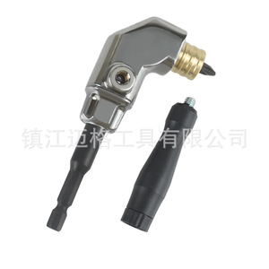 Corner Bender Screwdriver 90 Degree Copper Head Flat Bit Chrome Finish Anti Slip Handle Diy Tool - Product Image 2