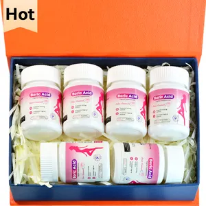 Productos OEM para el cuidado vaginal para mujeres, cuidado íntimo vaginal empaquetado, limpieza y eliminación de olores, supositorios vaginales de ácido bórico