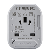 Estación de Carga Inalámbrica 3 en 1 con Carga Rápida PD de 12 W, Diseño Plegable Tipo C, Adaptador de Viaje Universal para Enchufes de EE. UU./Reino Unido/UE/Australia