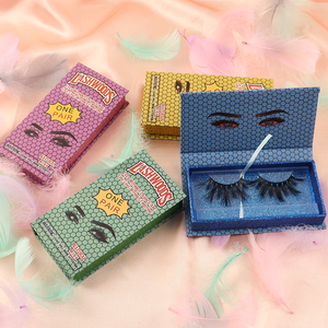 Faux false strips real mink eyelashes 30mm Thick 5D 6D 9D lasheswholesale vendor false eyelash with Box - Product Image 3