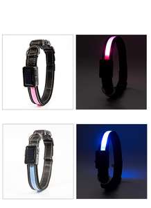 <span class=keywords><strong>Collar</strong></span> de nailon <span class=keywords><strong>led</strong></span> para mascotas, ahorro de energía, multicolor, carga solar por usb, fabricante al por mayor - Product Image 6