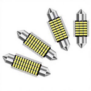 ไฟ LED ติดหลังคารถยนต์ CNABUS แบบสองจุด 3014 31/36/39/41 มม. 2W พร้อมระบบถอดรหัส ใช้สำหรับอ่านหนังสือและไฟส่องป้ายทะเบียน ขนาดมาตรฐาน - Product Image 1