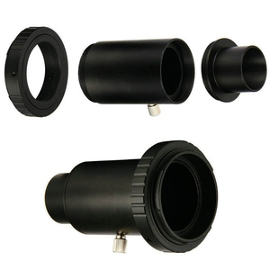 Adaptateur de caméra pour télescope entièrement métallique, anneau en T + adaptateur de montage pour télescope de 1,25 pouces + tube d'extension pour Nikon DSLR pour Canon EOS DSLR - Product Image 2