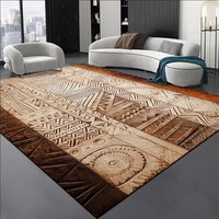 Tapis pliables en fausse fourrure de cachemire douce, lavables, imprimés en 3D, antidérapants, adaptés aux animaux domestiques, pour salon