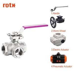 Thép Không Gỉ Công Nghiệp Tùy Chỉnh Kiểm Soát Dòng Chảy Hiệu Quả Cao Thẳng Hướng Dẫn Sử Dụng Threaded 3-Cách Bóng Van Cho Nước - Product Image 5