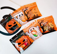 Sacs refermables à thème Halloween avec motif fantôme et citrouille pour emballer des friandises et des bonbons pour les fêtes