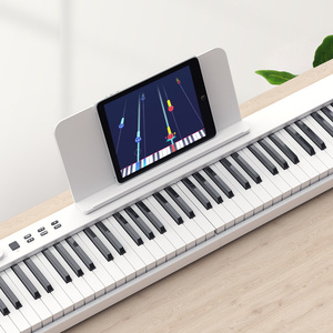 PJ88C Nuovo Pianoforte Pieghevole a 88 Tasti, Versione Aggiornata, Pianoforte Portatile MIDI per Musicisti in Viaggio, Facile da Trasportare e Riporre in <span class=keywords><strong>Auto</strong></span> - Product Image 4