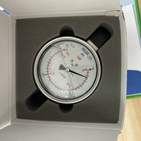 Manomètre en acier inoxydable à pompe à air, rempli de glycérine, modèle : 233.50