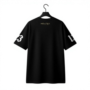 <b>Black</b> Crew Neck T-Shirt Men Floral <b>Rose</b> Print Street Style Summer Wear Knitted Cotton Front Logo Design - Product Image 5