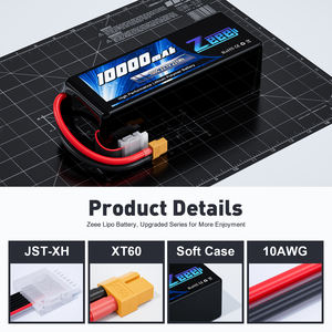 Zeee FPV 6S 리포 배터리 HV <span class=keywords><strong>10000mah</strong></span> 23.1V 100C 10/12/15 인치 FPV 리포 배터리 드론 배터리 - Product Image 3