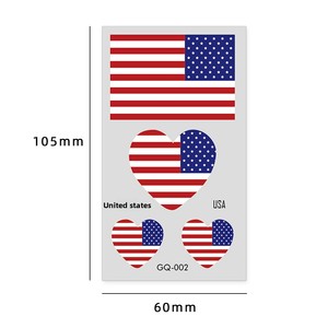 Pegatina de tatuaje temporal de la <span class=keywords><strong>bandera</strong></span> nacional argentina para la <span class=keywords><strong>cara</strong></span>, ideal para competiciones deportivas. - Product Image 3