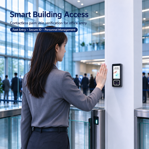 Dispositif de contrôle d'accès biométrique par veine palmaire Android 11 WiFi Bluetooth Vision nocturne Audio unidirectionnel Logo personnalisé SDK Mémoire - Product Image 1