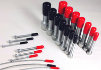 Prise de Protection PVC, 6mm, 5 pièces, adaptateur rouge, embout de tuyau en plastique