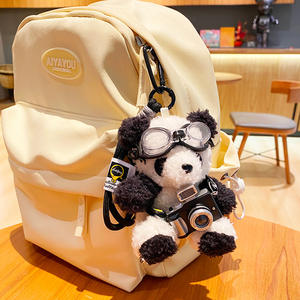 HECION Regalo de San Valentín Conejo con Suéter Personalizado Llavero de Peluche de Panda al por Mayor Lindos Llaveros de Peluche de Panda Suaves - Product Image 3