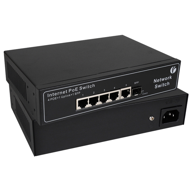 OEM 4 8 16 24 Ports Network Switcher 10/100/1000Mbps High Speed 10G Capacity SFP Unmanaged Internet POE Switch