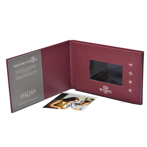 Tùy chỉnh in ấn 10-inch màn hình LCD video Brochure bưu phẩm 7 inch Thiệp mời video hộp cho quảng cáo - Product Image 1