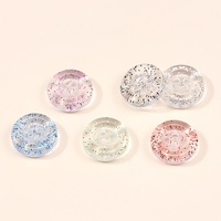 Mini boutons ronds en résine multicolores de 11,5 mm, boutons décoratifs légers et mignons pour la couture DIY