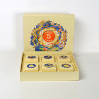 Boîte-cadeau de tiroir en papier imprimé de logo personnalisé en gros pour l'emballage de boulangerie sucrée de biscuit macaron avec spécifications en aluminium