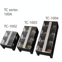 Bloc de bornes à vis série TC 60A 100A 150A 200A 300A 400A 600A 800A 1000A en cuivre pur pour connecteur de fil électrique