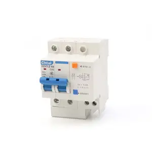 Chtai-Disyuntor de fuga de tierra de corriente Residual, DZ47LE, 2P, 20a, 6-63amp, Elcb, Rccb, RCBO, DZ47LE-63, el más vendido