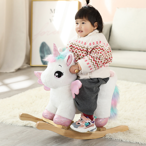 Peluche <span class=keywords><strong>licorne</strong></span> à gros yeux mignonne à bascule, très vendue, comme cadeau pour les filles - Product Image 4