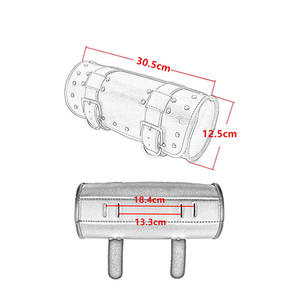 Sac latéral de moto en PVC pour bagages, kit d'outils divers, sac de jambe pour moto, vélo électrique, pour cruiser - Product Image 5