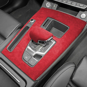 อุปกรณ์ตกแต่งภายในรถยนต์สำหรับ <span class=keywords><strong>Audi</strong></span> <span class=keywords><strong>Q5</strong></span> SQ5 FY แผงเกียร์กลางหุ้มหนังกลับ หัวเกียร์ ฝาครอบป้องกันตกแต่ง สำหรับพวงมาลัยซ้ายและขวา - Product Image 4