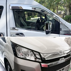 Accesorios de Revestimiento Cromado ABS Especiales para el Exterior del Automóvil, Kit de Carrocería Cromado para Toyota Hiace 2015 en Adelante - Product Image 5