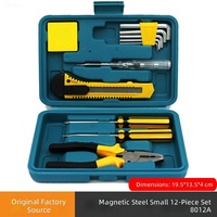 Ensemble de 12 outils de bricolage compacts : couteau utilitaire, pinces et kit domestique