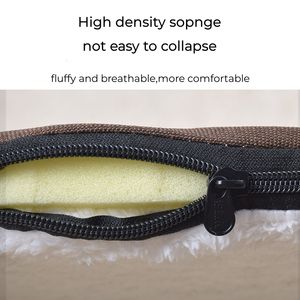 Niedliches zusammen klappbares tragbares Innen-Haustier bett Großes und kleines abnehmbares wasch bares Nest würfel Wasserdichtes Holz für Hunde Katzen - Product Image 6