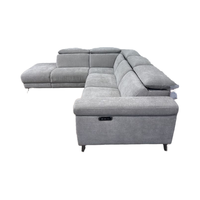 OEM Elektrisches 4-Sitzer Ecksofa mit verstellbarer Kopfstütze, L-förmiger Relaxsessel und Schaumstoffpolsterung für Luxushotels