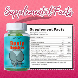 Stock WXW Booty Boosting Curves Bbl Gummies Vegan Butt Enhancement Gummy Maca Dandelion Root Extract Booty Boosting Gummy - Product Image 2